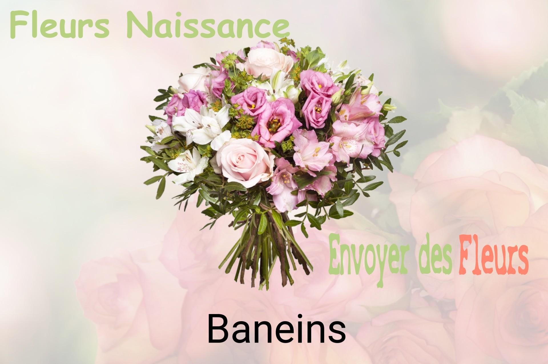 Bouquet de fleurs de naissance livré à Baneins